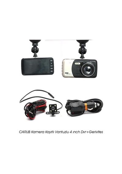 Carub 0015804 Oto Kamera Kayıtlı Vantuzlu 4 Inch Dvr gerivites