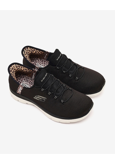 Skechers Summıts Leopard Chıc Kadın Siyah Spor Ayakkabı 150275tk Bkmt Siyah