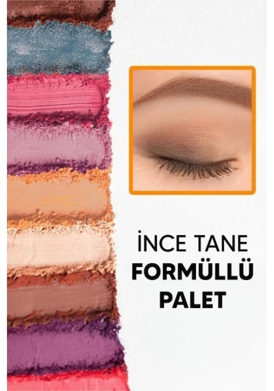 15 Renkli Sedefli Mat Far Paleti - 2'li Set