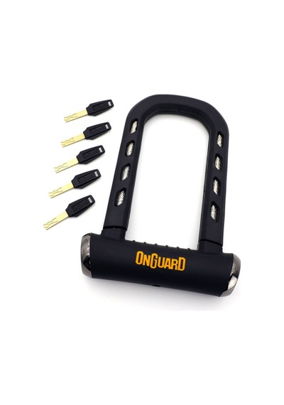 Onguard Rocksolid 8590 Kesilmez Bisiklet Motosiklet U-kilit Sarı - Siyah