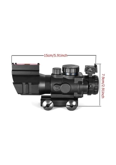 Spıke 4x32 Kırmızı Işıklı Dürbünü 4x32 Çok Renkli