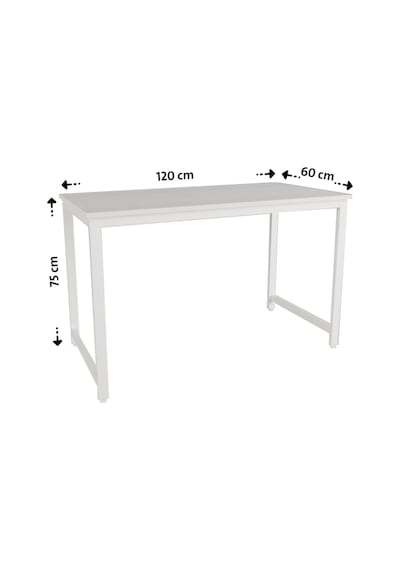 Çalışma Masası Bilgisayar Ofis Masası 60 X 120 Cm Beyaz - Beyaz