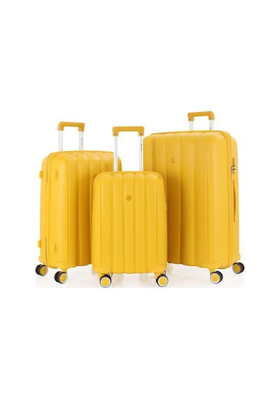 Mçs Üçlü Polipropilen Valiz Seti V305 S18y100033-set 00012 Sarı