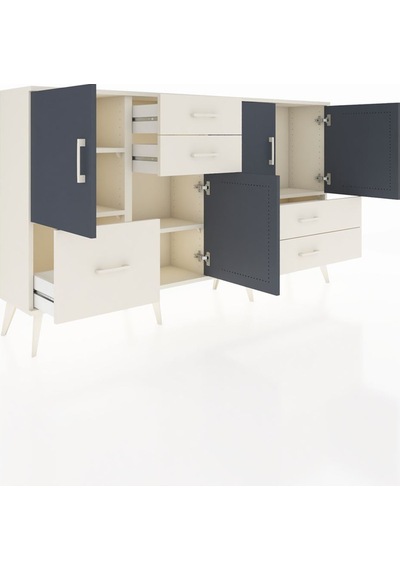 Arges Konsol 4 Raflı 5 Çekmeceli 4 Kapaklı 176x30x99 Aytaşı-antrasit/aytaşı Antrasıt/aytası - Aytası Arges Konsol 4 Raflı 5 Çekmeceli 4 Kapaklı 176x30x99 Aytaşı-antrasit/aytaşı Antrasıt/aytası - Aytası
