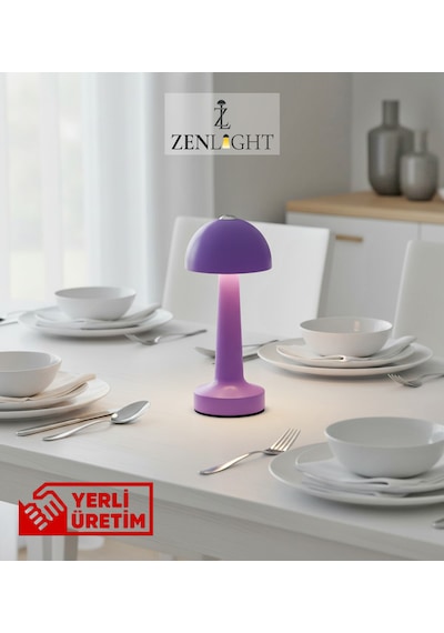 Zenlight Mantar Masa Lambası 321-5 Mor