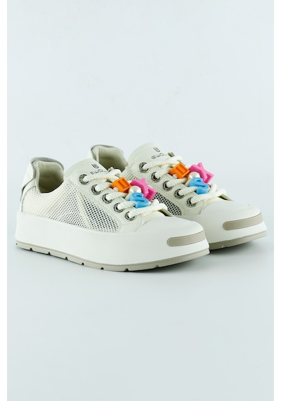 Erkan Saçmacı Bej Yüksek Taban Spor Fileli Harf Detaylı İncili Bağcıklı Platform Sneaker Bej Erkan Saçmacı Bej Yüksek Taban Spor Fileli Harf Detaylı İncili Bağcıklı Platform Sneaker Bej
