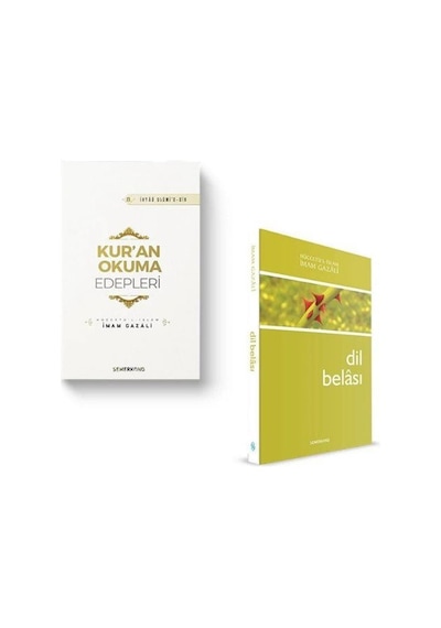 Kur'an Okuma Edepleri & Dil Belası 2 Kitap Set & İmam Gazali...