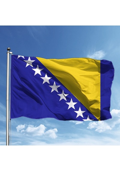 Bosna Hersek Bayrağı 150 225 Tek Ebat