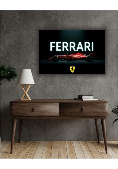 Formula 1 Motors Temalı Dekoratif Cam Tablo -30