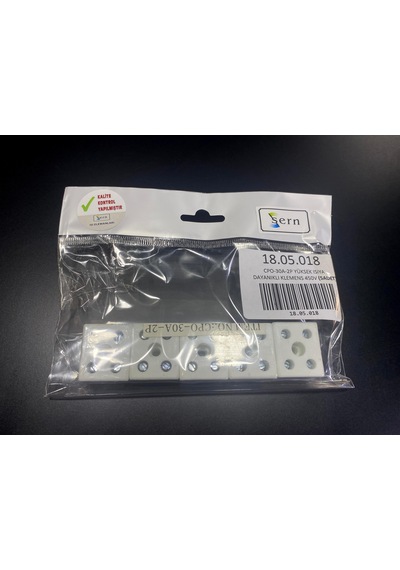 Cpo-30a-2p Yüksek Isıya Dayanıklı Porselen Klemens 450v 5 Adet