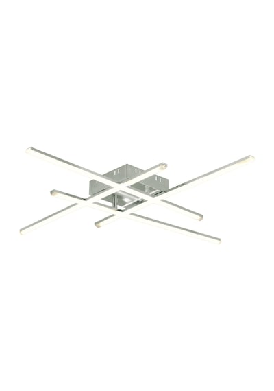 Pl 06 4 Model Krom 3 Renkli Salon Ve Oturma Odası İçin İdeal Alüminyum Avize, 10x55 Krom