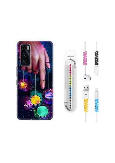 Vivo Y70 Kılıf Kablo Koruyuculu Finger Planet 1740