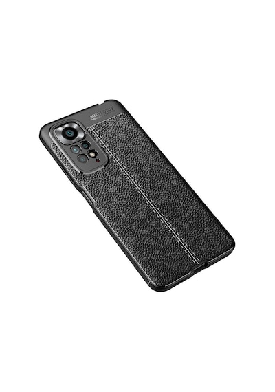 Xiaomi Redmi Note 11 Pro Kilif Lens Deri Görünümlü Niss Silikon