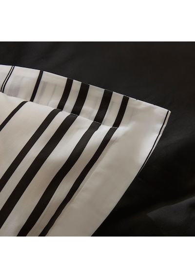 Karaca Home Cool Stripe Çift Kişilik Nevresim Takımı Siyah Siyah