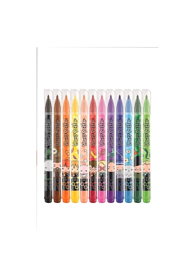 Maped X Dekomus Lisanslı Harry Potter Magic School Collection 12'li Keçeli Kalem "dekomus Cep Defteri Hediyeli" Altın