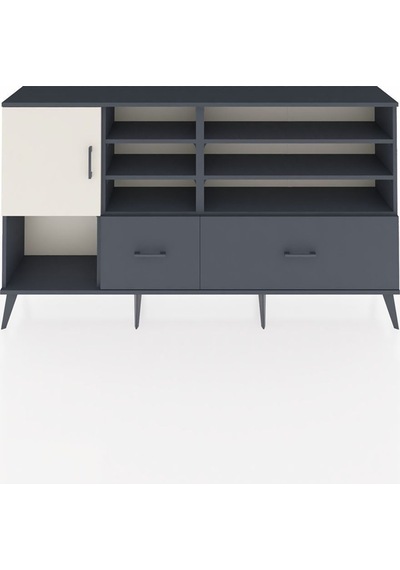 Arges Konsol 8 Raflı 2 Çekmeceli Tek Kapaklı 176x30x99 Antrasit-aytaşı/antrasit Aytası/antrasıt - Antrasıt Arges Konsol 8 Raflı 2 Çekmeceli Tek Kapaklı 176x30x99 Antrasit-aytaşı/antrasit Aytası/antrasıt - Antrasıt