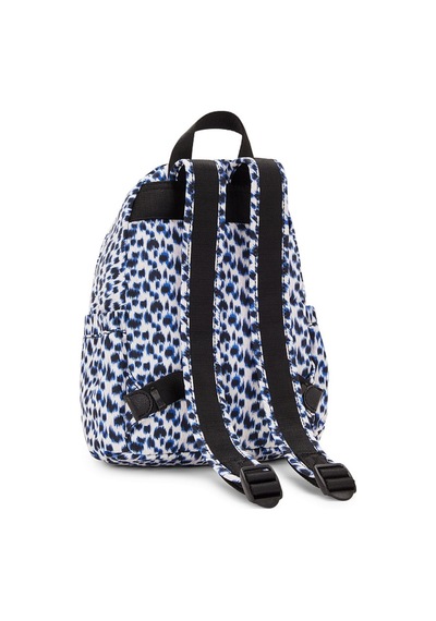 Kipling Kıplıng Delia Mini Küçük Boy Sırt Çantası Desenli Curıous Leopard Beyaz