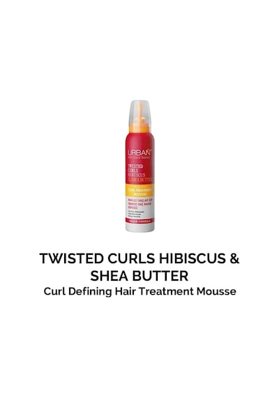 Urban Care Twisted Curls Hibiscus &amp Shea Butter Kıvırcık Ve Dalgalı Saçlara Özel Onarıcı Bakım Köpüğü 1
