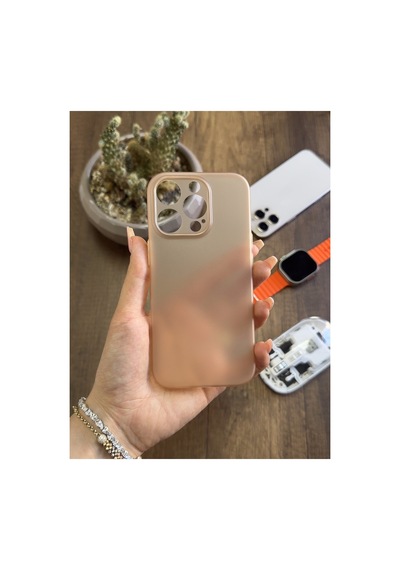 İphone 16 Pro Uyumlu Süper İnce Mat Ultra Thin Silikon Kılıf Gri