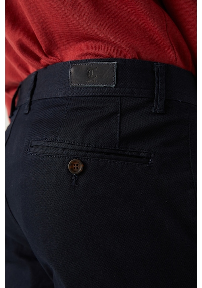 Twn Slim Fit Lacivert Armürlü Chino Pantolon 5ecc3s208232m 101