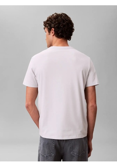 Calvin Klein Ss Badge 30s Jersey Erkek Tişört Beyaz