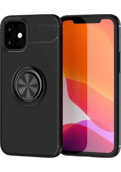 Apple Uyumlu iPhone 12 Kılıf Zore Ravel Silikon Kapak Siyah