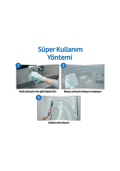 Easy Clean Süper Kireç Sökücü Yüzey Temizlik Havlusu&mendili 30 Yaprak