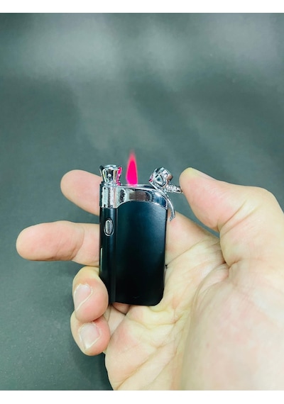 Hunter Metal Kasa Işıklı Pürmüzlü Çakmak
