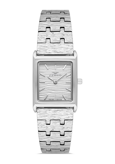 Ferro Fl21599awt-a Quartz Çelik Gri 22 Mm Kadın Kol Saati Gri