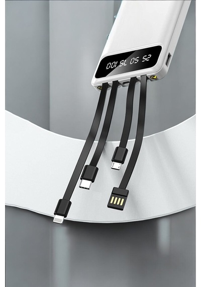 Powerbank 20.000 Mah Lcd Ekran Usb Lightning Type-c Uyumlu İos Ve Android Renk Renk