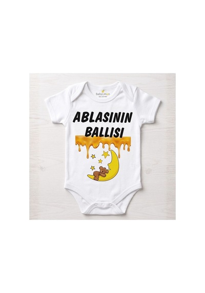 Babylimon "ablasının Ballısı" Baskılı, Sevimli Ayıcık Temalı Kısa Kollu Bebek Zıbın Body Beyaz 2 - 132147380 Beyaz 2 Babylimon "ablasının Ballısı" Baskılı, Sevimli Ayıcık Temalı Kısa Kollu Bebek Zıbın Body Beyaz 2 - 132147380 Beyaz 2