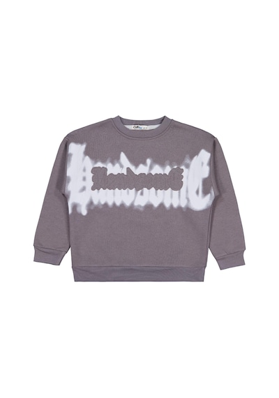 Civil Boys Banosome Baskılı 10-13 Yaş Sweatshirt - Gri Koyu Gri