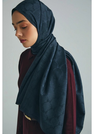 Maisa Neda Pamuk İpek Şal 70 190 Cm - Antrasit 4415