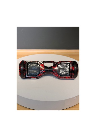 Hoverboard 6.5 İnç Led Işıklı Taşıma Kollu 36v 5.2ah Elektrikli Kaykay Bordo