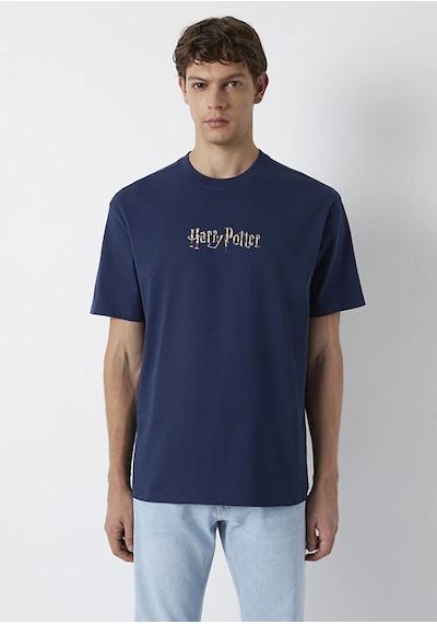 Mavi M0613450-70497 Mavi Harry Potter Baskılı T-shirt Erkek Tişort Lacivert