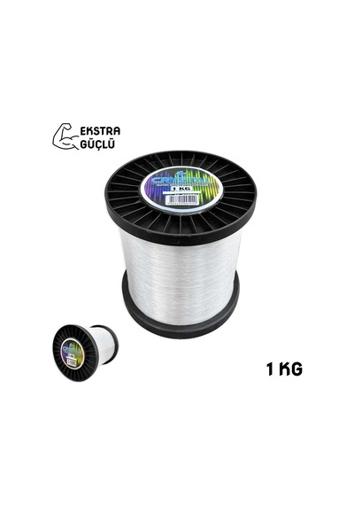 Crystal Şeffaf Bobin Misina 1 Kg Ekstra Güçlü