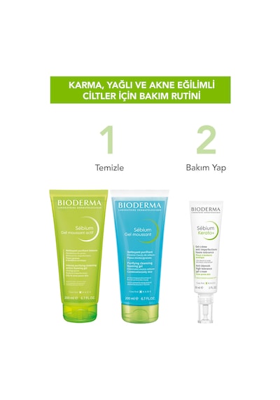 Sebium Foaming Gel Active Yağlı Ve Akneli Cilt, Glikolik Asit Yoğun Arındırıcı Temizleme Jeli 200ml