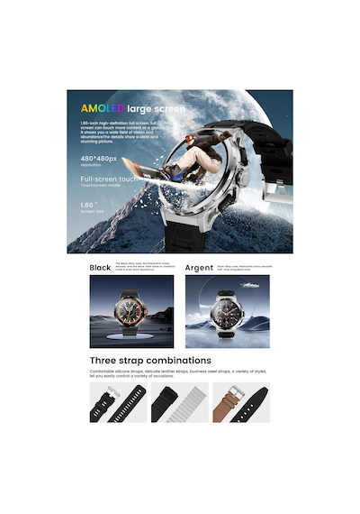 Kalobee Sk43 Sports Watch Series Amoled Ekran 3 Kordonlu Akıllı Saat İphone & Android Uyumlu,48 Mm Siyah Kalobee Sk43 Sports Watch Series Amoled Ekran 3 Kordonlu Akıllı Saat İphone & Android Uyumlu,48 Mm Siyah
