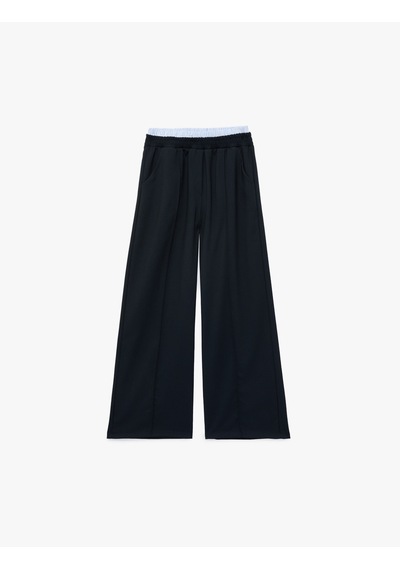 Koton Beli Lastikli Cepli Viskon Karışımlı Geniş Paça Pantolon Lacivert 6skg40071aw Lacivert Koton Beli Lastikli Cepli Viskon Karışımlı Geniş Paça Pantolon Lacivert 6skg40071aw Lacivert