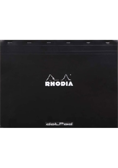 Rhodia Classic Üstten Zımbalı A3 Noktalı Defter Black RA38559