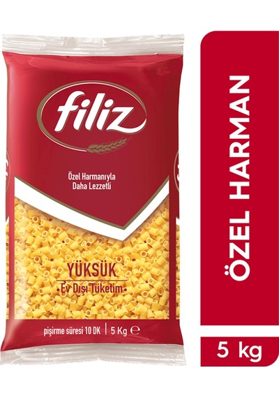 Filiz Yüksük Makarna 2 x 5 KG