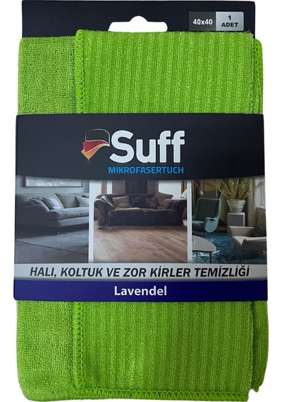 Lavanta Mikrofiber Halı, Koltuk Ve Zor Kirler Temizlik 40 X 40 Cm, Yeşil