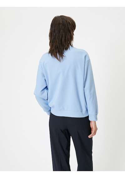 Koton Oversize Sweatshirt Bisiklet Yaka Baskı Detaylı Mavi 4sak10268ek Mavi Koton Oversize Sweatshirt Bisiklet Yaka Baskı Detaylı Mavi 4sak10268ek Mavi