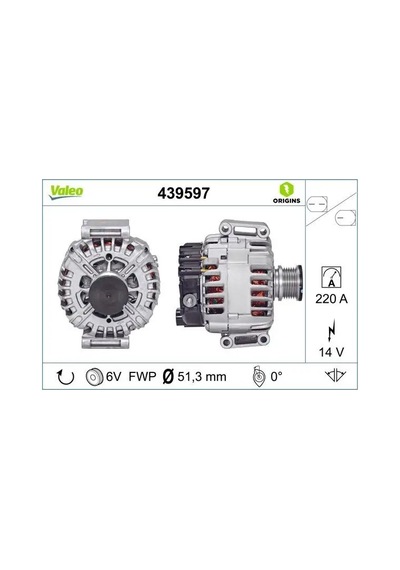 Mercedes Sprinter 313 Cdi Sarj Dinamosu 2007-2011 Valeo 439597