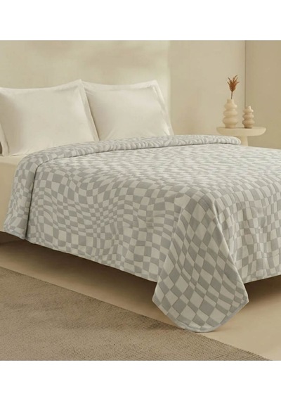 Dolce Bonita Home Wellsoft Square Battaniye 200x220 Bej - Uyku Bandı Bej Bej