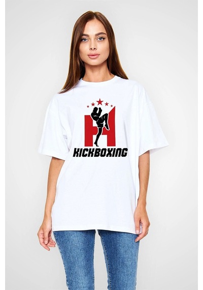 Startmore Adrift Ko Buta Kick Boks Beyaz Unisex Oversize Tişört T-shirt Os7894 Beyaz