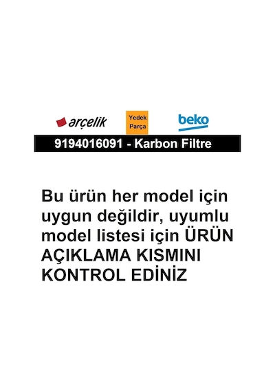 Arçelik Uyumlu Adt 605 I Davlumbaz Aspiratör Karbon Filtre 9194016091 - 473106094 Arçelik Uyumlu Adt 605 I Davlumbaz Aspiratör Karbon Filtre 9194016091 - 473106094
