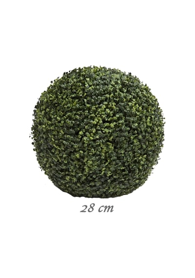 Yapay Çiçek Şimşir Top 28 Cm Yeşil Top Ağaç Çiçeği