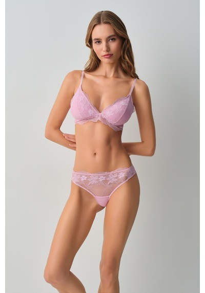 Suwen Scarlet Dantelli Brazilian String Külot Wsl10210205077 Pembe