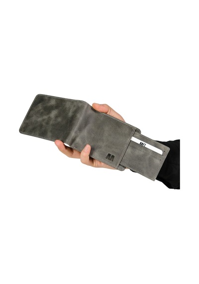 Mft Leather Design Hakiki Deri Erkek Kartlıklı Cüzdan Fossil 5750 Siyah